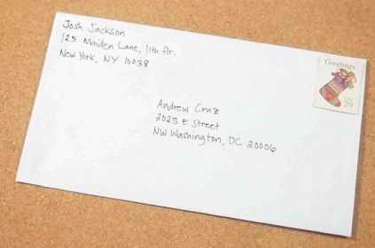 Как правильно написать почтовый адрес в письме